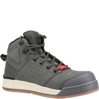 Hard Yakka 3056 PR 130MM Side Zip Olive Safety Boots Metal Free